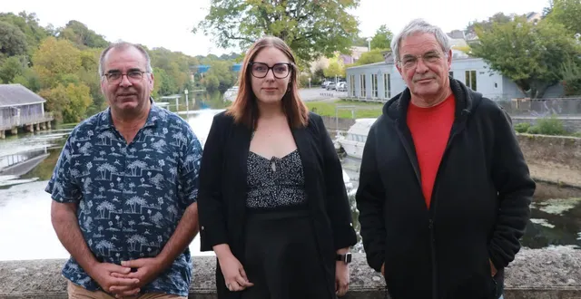 photo  stéphane trottier (à gauche), à l’origine de la liste « acteur de ma commune segré 2026 », est notamment épaulé par cindy k’bidi et guy naslin.  &copy;  ouest-france 