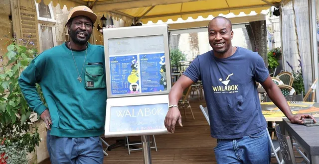 photo  dianko faty, alias dj alla, et mamadou fedior sont les deux associés à la tête du bar restaurant walabok, à sablé-sur-sarthe.  &copy;  ouest-france 
