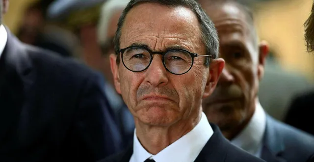 photo  bruno retailleau est invité à la rentrée politique de la fédération lr du maine-et-loire.  &copy;  afp 