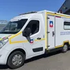 photo la nouvelle ambulance est maintenant prête pour ses missions.