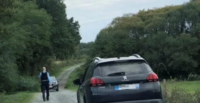 photo  le suspect de 34 ans et la jeune fille de 12 ans, faisant l’objet de l’alerte enlèvement déclenchée le 25 septembre 2025 dans l’orne, ont été retrouvés à proximité de ce chemin communal à montbert (loire-atlantique), dans un sous-bois.  &copy;  ouest-france 