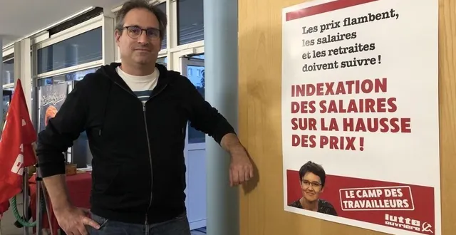 photo  arnaud rabette conduira la liste lutte ouvrière au mans.  &copy;  archives le maine libre 