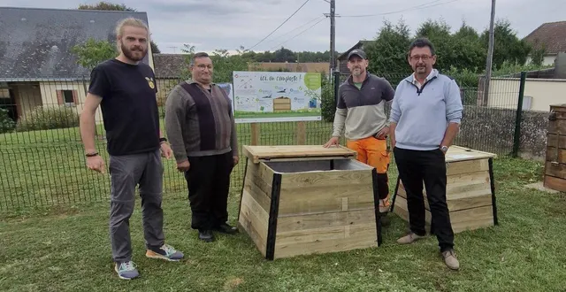 photo  vincent barrais (à droite) se montrait satisfait de cette implantation.  &copy;  ouest-france 