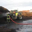 photo les pompiers sont intervenus sur le site de biocombustibles à nonant-le-pin, pour la deuxième fois en 48 heures, des écorces de bois ayant mouronné pendant le week-end.