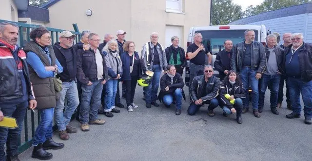 photo  150 motos ont parcouru l’anjou bleu pour la bonne cause.  &copy;  ouest-france 