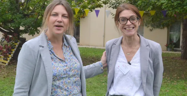 photo précigné. passage de flambeau à la résidence seniors  &copy;  le maine libre 