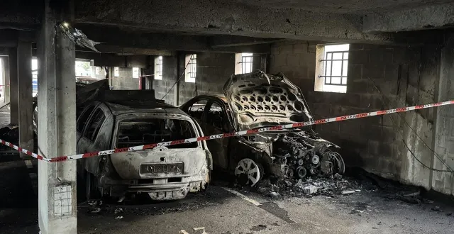 photo  quatre véhicules ont été détruits.  &copy;  ouest-france 