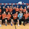 photo lucas hamelin et ses coéquipiers de l’entente sarthe handball pays du mans remportent le derby sarthois de prénational.