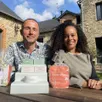 photo  julien brault et céline lérus, associés de l’entreprise de cosmétique bomoï, basée à candé. 
