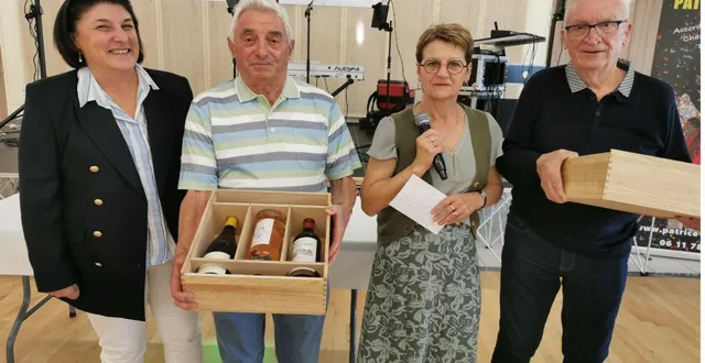 photo  ce dimanche 28 septembre, l’unrpa a mis à l’honneur deux de ses membres, jean-claude juignet, 90 ans et clément jousse, 80 ans.  &copy;  le maine libre 