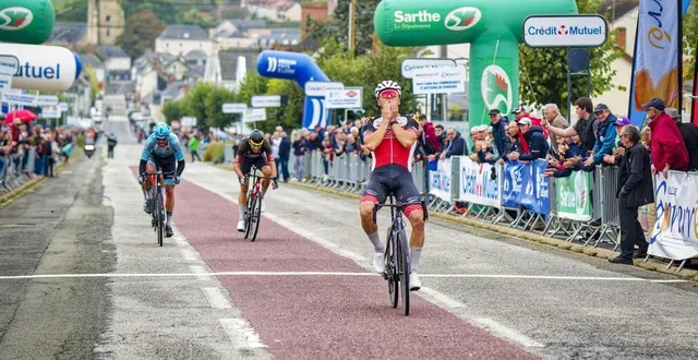 photo  le choletais anatole leboucher avait emporté l’édition 2024 de paris-connerré.  &copy;  dominique breugnot 