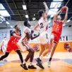 photo  david simonovic et ses coéquipiers bien trop forts pour paris basket espoirs. 