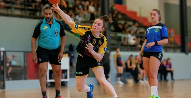 photo  audrey pineau a été l’une des artificières de la soirée contre saint-sébastien-sur-loire avec 9 buts marqués, samedi 4 octobre 2025.  &copy;  archives arnaud despelchain 