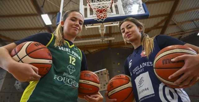 photo  après un été comme coéquipières en 3x3, mélissa et elsa portent chacune un maillot différent pour leur saison régulière en 5x5.  &copy;  le maine libre - denis lambert 
