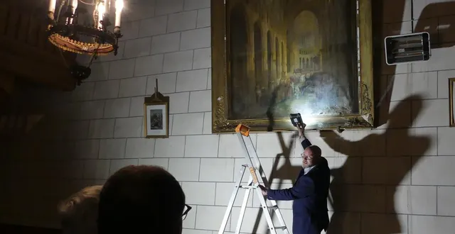 photo  l’auteur du tableau, daté du milieu du xixe siècle, est inconnu.   &copy;  le maine libre 