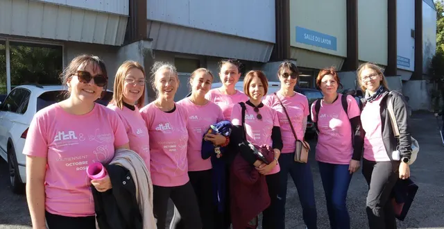 photo  le joyeux groupe des ligériennes, qui rassemble des personnels hospitaliers et des personnels des ehpad, n’a pas manqué cette randonnée.  &copy;  co 