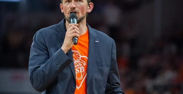 photo  valentin longuemare a déjà officié à antarès. il est le nouveau speakeur principal du msb pour cette saison 2025-2026.  &copy;  msb - olivier barthon 