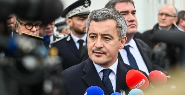 photo  le lundi 17 février 2025, gérald darmanin était déjà venu à la prison de condé-sur-sarthe.  &copy;  mathis harpham / ouest-france 