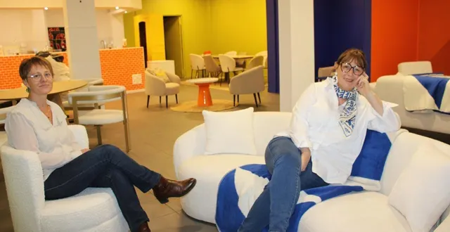 photo  sandrine nado et régine gourdel ont créé des espaces confortables, chics et chaleureux.  &copy;  ouest-france 