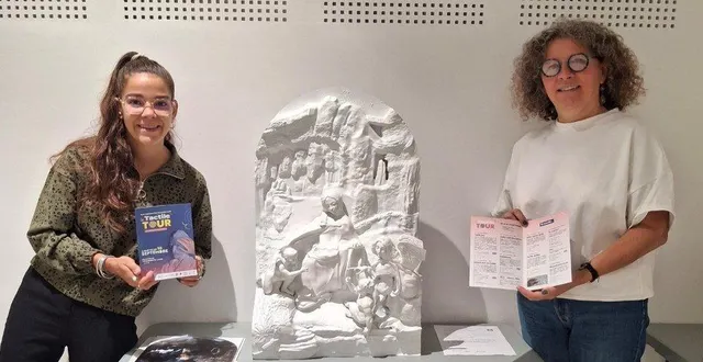 photo  lire avec les mains, ce que propose le tactile tour qui fait partie des animations proposées par verri’handi.  &copy;  ouest-france 