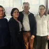 photo  le nouveau bureau (de gauche à droite): muriel abraham, mélanie zidane, thierry têtu, aline lehain et anne tudury. 