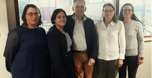 photo  le nouveau bureau (de gauche à droite): muriel abraham, mélanie zidane, thierry têtu, aline lehain et anne tudury.  &copy;  ouest-france. 
