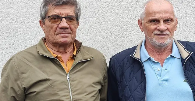 photo  claude riallain et jean girlanda, membres du club photo de beaucouzé.  &copy;  ouest-france 