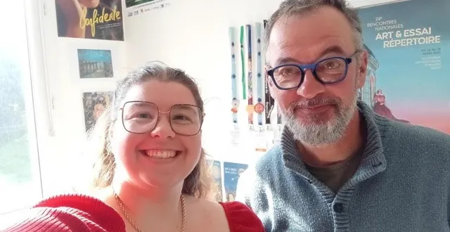 photo  maria cachoir, médiatrice culturelle, et jean-marie groult, programmateur du réseau génériques, à la ligue de l’enseignement de normandie.?  &copy;  génériques 