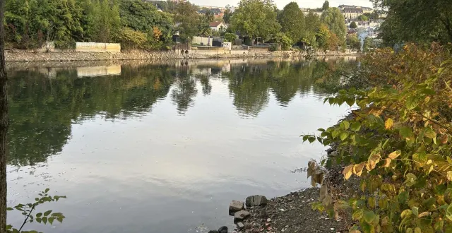 photo  le mans, mercredi 8 octobre 2025. les pompiers ont embarqué de la berge du parc de beaulieu pour récupérer le corps de la septuagénaire.  &copy;  le maine libre 