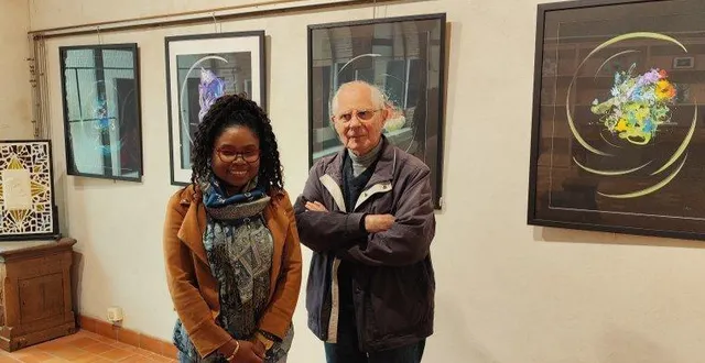 photo  aline vallée expose une trentaine d’œuvres avec michel lemoust de lafosse qui présente ses photos.  &copy;  ouest-france 