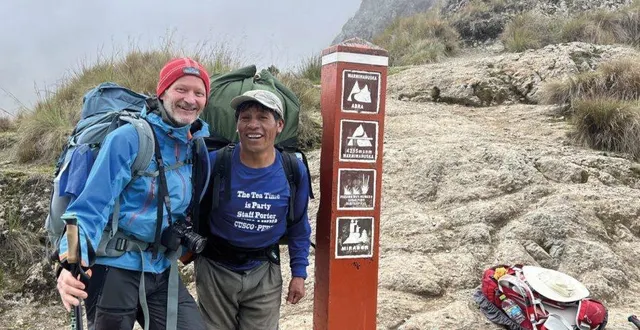 photo  marc legroux (à gauche) au cours d’un de ses voyages.  &copy;  co 