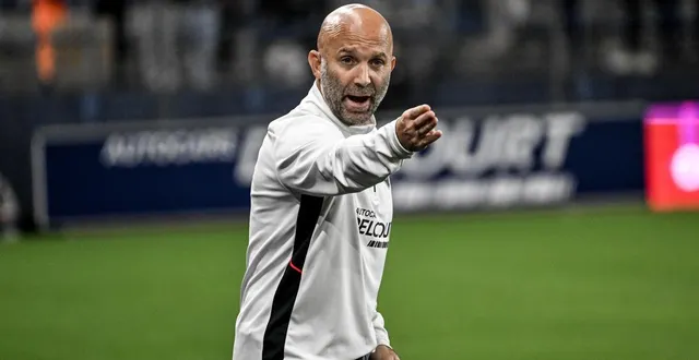 photo  maxime d’ornano, l’entraîneur du sm caen.  &copy;  martin roche, ouest-france 