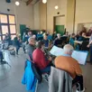 photo  les musiciens du cercle musical des brières et du gesnois en pleine répétition. 