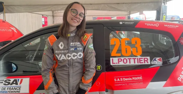 photo  la pilote normande louna pottier, originaire d’alençon (orne), est engagée en coupe de france féminine au championnat de france de rallycross 2025.  &copy;  ouest-france 
