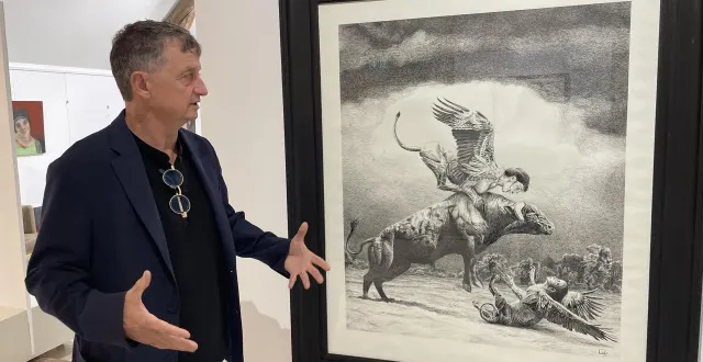 photo  une œuvre d’audrey quittet.  &copy;  le maine libre 