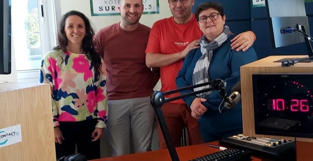 photo  frédérique gourlay, aurélien bouclet, elvis kabaklija et valérie cascio.  &copy;  le maine libre 