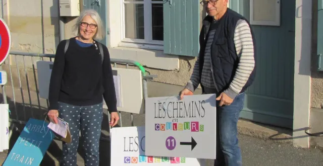 photo  les bénévoles ont installé les panneaux de l’événement dans le bourg pour guider les visiteurs attendus nombreux.  &copy;  ouest-france 