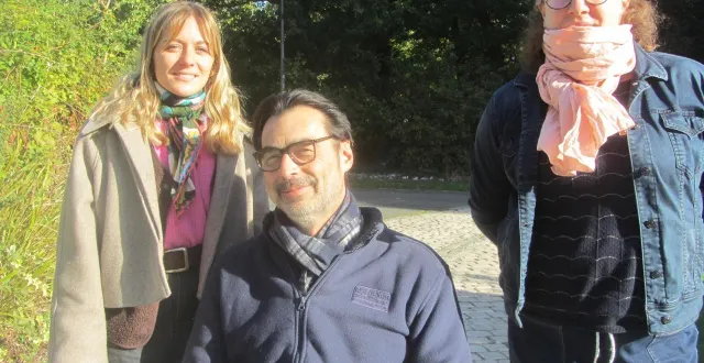 photo  élise jouet, xavier langhade et mathilde bouet.  &copy;  ouest-france 