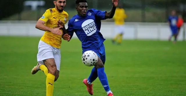 photo  aligné à la pointe de l’attaque, tiery godame n’a pas trouvé la faille au sein de la dense défense de l’étoile martime.  &copy;  co — christophe bernard 