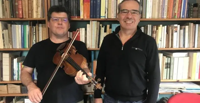 photo  avec étienne lagrange et yvon étienne une soirée à ne pas manquer.  &copy;  archives ouest-france 