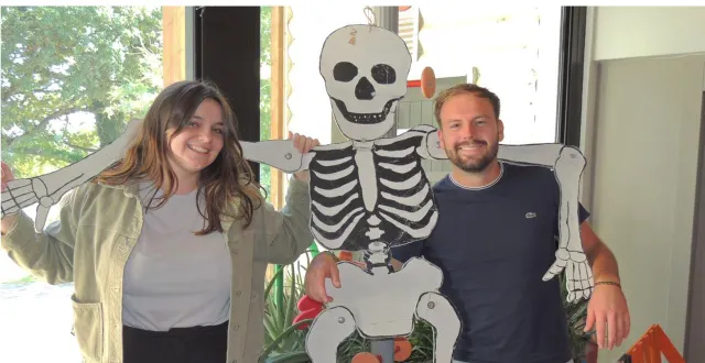 photo  lucie janvier et théo david préparent les vacances d’automne.  &copy;  ouest-france 