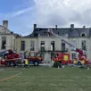 photo  l’incendie au château de médavy, dans l’orne, s’est produit le 25 septembre 2025. 