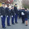 photo le chef d’escadron cosima faul a honoré quatre gendarmes de la brigade territoriale autonome de sablé-sur-sarthe pour leur participation au dispositif de sécurité des jeux olympiques de paris 2024.
