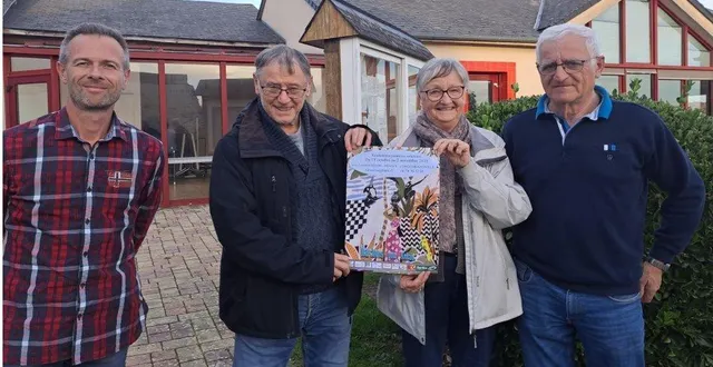 photo  de g. à dr : philippe lecrecq, patrice bertrand, noëlle françois et michel briffault.  &copy;  le maine libre 