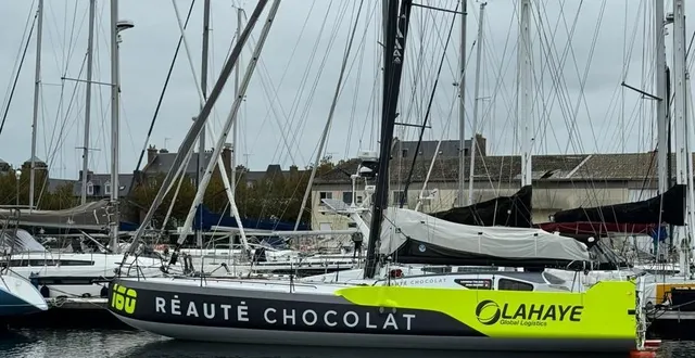 photo  le class40 de lomano takasi va faire son convoyage de saint-malo au havre, ce mercredi, marquant le début de la transat café l’or.  &copy;  lomano takasi 