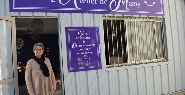 photo  nadia sauvage à ouvert en juin un magasin où elle redonne vie à des meubles et à des objets.  &copy;  ouest-france 