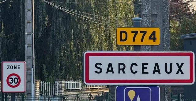 photo  l’entrée du village par le giratoire de décathlon. désormais tout le bourg aggloméré sera en limitation de vitesse à 30 km/h.  &copy;  ouest-france 