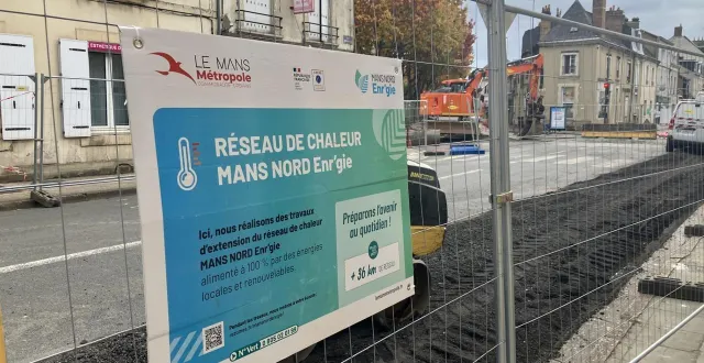 photo  au mans (sarthe), une partie de la rue montoise est coupée depuis le lundi 13 octobre 2025, en raison des travaux du réseau de chaleur.  &copy;  ouest-france 