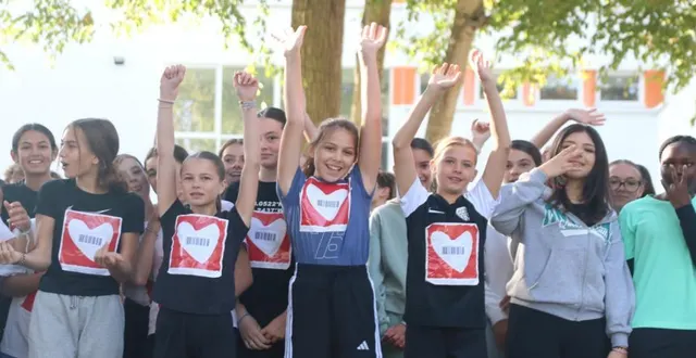 photo  motivation maximum pour tous afin de rassembler des fonds pour l’association mécénat chirurgie cardiaque.  &copy;  co 