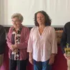 photo  les doyens fernand alix, alerte centenaire avec ses 103 printemps, maria joncheray, 95 ans, accompagnés de cathy trovatelli et patrick leroux, les nouveaux entrants au « club des plus de 70 ans ». 